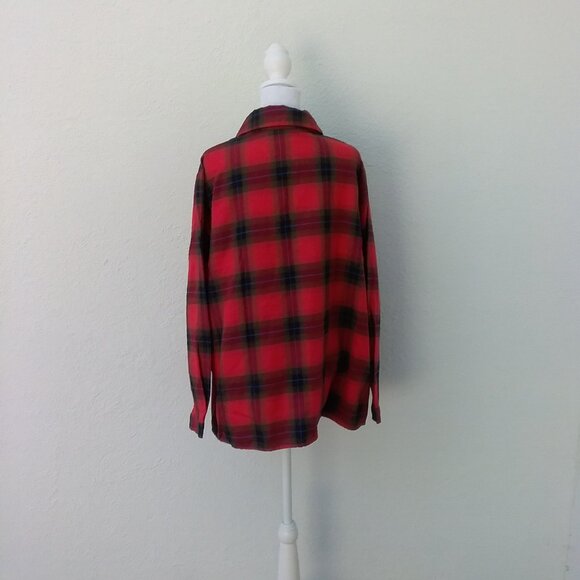 Shein Curve Blouse 2XL Cotton-Polyester Plaid 70's Inspired Preppy Style - Picture 5 of 6